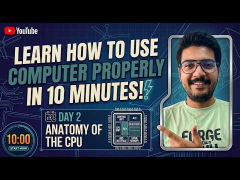 Learn How to Use a Computer Properly in 10 Minutes! | Day 2: Anatomy of the CPU 🧠