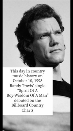 This day in country music history on October 10, 1998 Randy Travis hit the charts #countrymusic