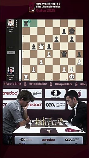 Nodirbek's COLD Brilliant sacrifice vs. Carlsen 🥶