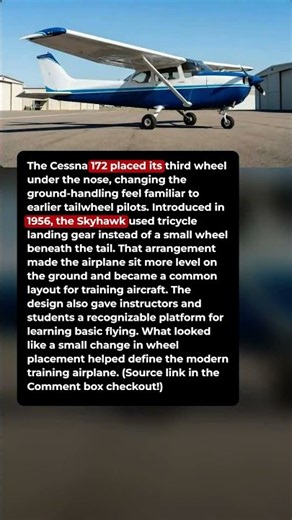 The Cessna 172 Put Its Third Wheel in Front #shorts #aviation #pilot