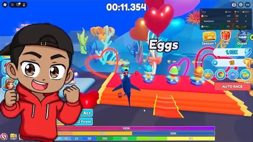 Upgrading From NOOB To GOD In Roblox FISH RACE SIMULATOR! | Foltyn Reacts