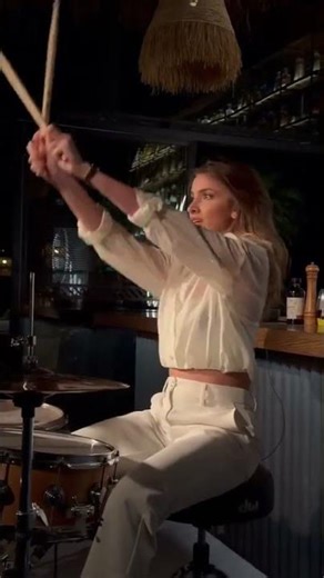 Krystine Bejjani Live Drum Jam to Saint Levant | The Ultimate Organic Lounge Groove 🥁