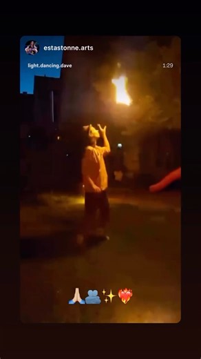 Epic Fire Sword Dance🔥 the magic of fire✨with Estas Tonne🙏🏼 #fire #artist #dancing