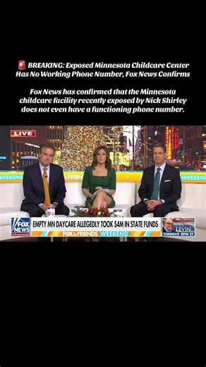 🚨 BREAKING: Exposed Minnesota Childcare Center Has No Working Phone Number, Fox News Confirms Fox News has confirmed that the Minnesota childcare facility recently exposed by Nick Shirley does not even have a functioning phone number. After attempting to contact the so-called learning center, Fox News reported that the listed number was disconnected. The network then aired Shirley’s on-the-ground footage nationally, amplifying concerns about oversight failures and potential large-scale fraud ti