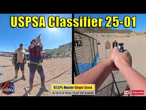 USPSA Classifier CM 25-01 "Return to Monkey" - 88% Master Single Stack 1911