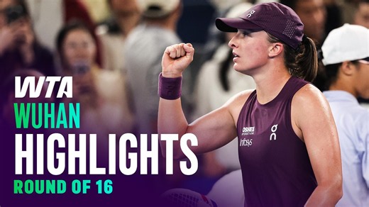 Round of 16 in Wuhan featuring Swiatek, Svitolina, Shnaider, and more | WTA Match Highlights