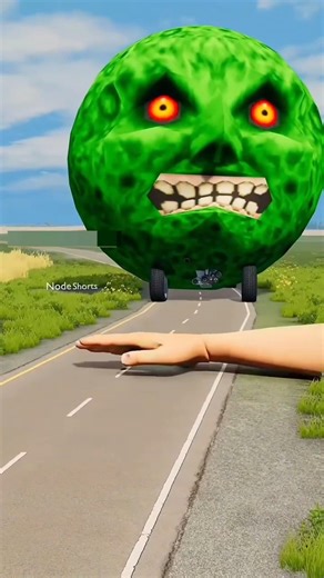 Big & Small Moon Cars vs Giant Hand Slap #5 -BeamNG.Drive