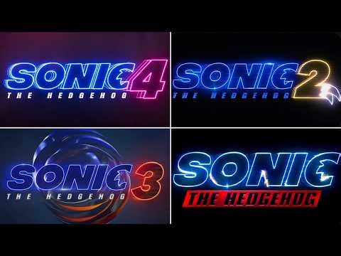Evolution of Sonic Movie logos 2019-2027