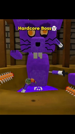 SBA Normal Boss Vs Hardcore Boss 🔥😱#superbearadventure #roblox