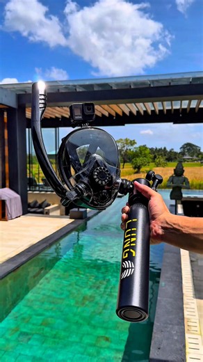 The Lung Sub-Mask is a game changer 👌 #fyp #lungtank #diving #snorkeling #underwater