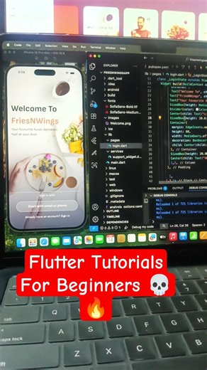 🔥 Flutter Tutorial for Beginners (2025) | Build a Complete App Using Flutter #shorts #flutter