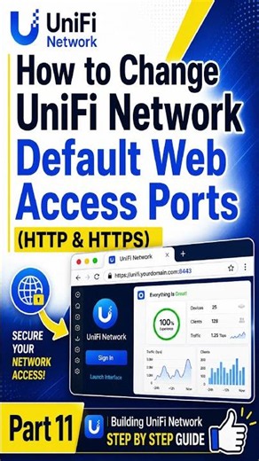 Uni network Web Access ports #unifi #ubiquiti #wifi #howtoconfigure #diy #tech