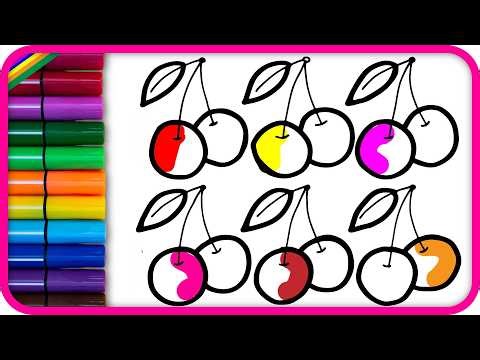 Learning Colors & Numbers with Fruits! 🍎 Drawing & Coloring for Kids | AKN Kids House