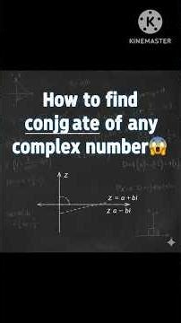 "How to find conjugate number of any complex number" 😱