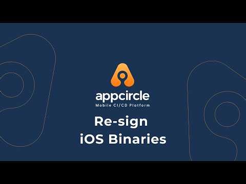 Re-sign iOS Binaries