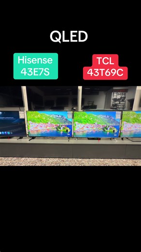 Порівняння QLED телевізорів Hisense 43E7S vs TCL 43T69C