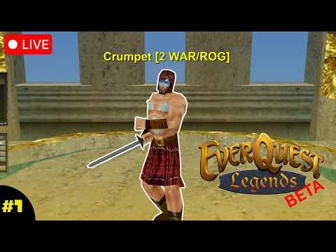 🔴 LIVE |🧙‍♂️ EverQuest Legends as a NEW PLAYER | First Time in EverQuest | 🗡️ WARRIOR/ROGUE/SHAMAN