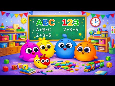 ABC Phonics for Kids 🎶 Learn Colors, Shapes, Numbers & Fruits with Giligilis Songs