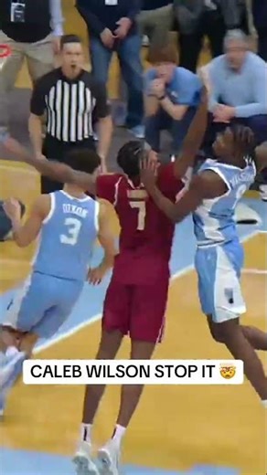 THIS KID IS CRAZY 🔥 #unc #goheels #collegebasketball #accbasketball #basketball