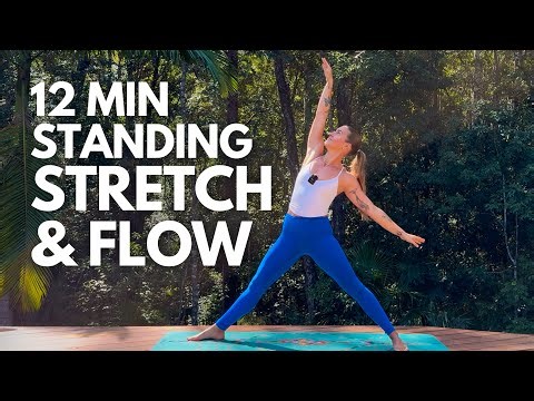 12-MIN STANDING YOGA & FULL BODY STRETCH | Energising flow.. Ashley Freeman