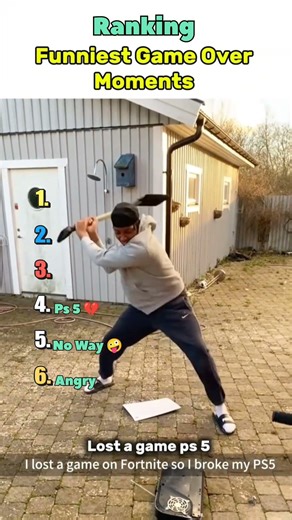 Ranking Funniest Game Over Moments. #shorts #gameover #fail #ranked
