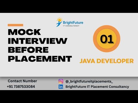 Java Developer Mock Interview | Real Interview Practice & Placement Support
