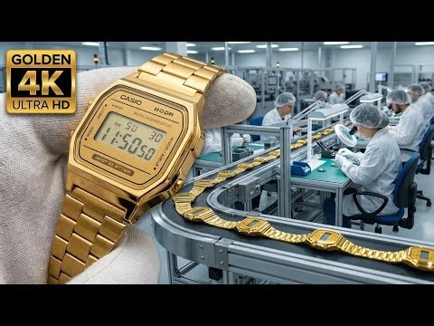 Inside the Gold Casio Factory: How Gold Becomes a Luxury Casio Watch (Full Process)
