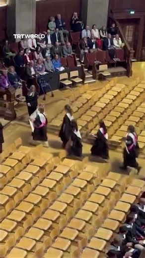 Edinburgh University students walk out of graduation to protest Israel ties