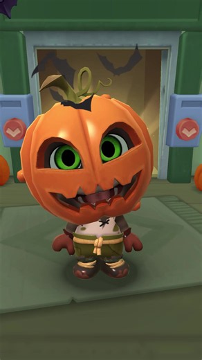 time to squash this challenge 🎃 #TalkingTom #Mytalkingtom2 #halloween #spookyquest #FYP