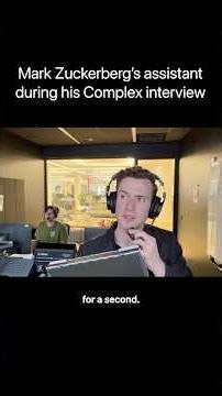 Mark Zuckerberg's new interview
