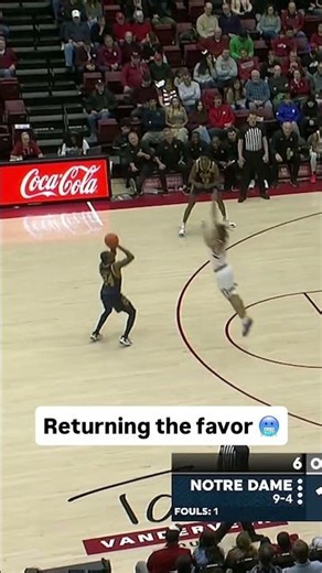 Defense all over the court 😱 #notredame #stanford #accbasketball