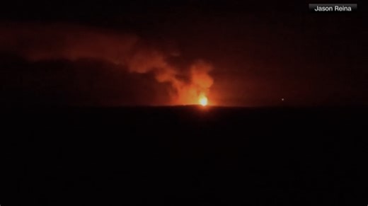 VIDEO: Well site explosion triggers a large fire and evacuations in Texas