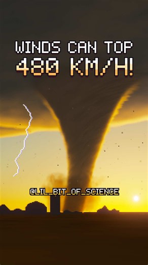 How does a tornado form? It starts with warm, humid air near the ground, under cooler, drier air. Warm air is lighter, so bubbles of it rise. As the air rises it cools, and its water vapour turns into cloud. That releases heat, so the air keeps rising, until it hits a ceiling over 10 km up and spreads out into an anvil: a thunderstorm! On tornado days, the wind near the ground is slower than the wind higher up, so the air in between rolls, like a pencil rolled between your hands. Higher up, the 