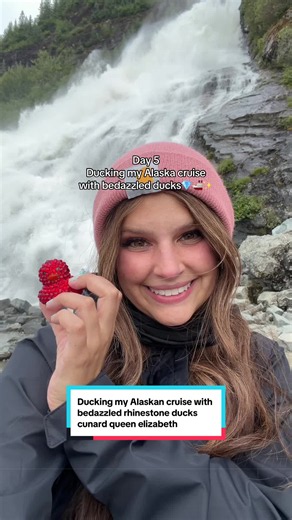 Day 5 ducking my Alaska cruise with bedazzled rhinestone rubber ducks!! A beautiful day in Juneau. If you haven’t been but plan to, definitely don’t miss the Mendenhall Glacier. The dog sledding camp was cute as well! I did end up doing both colored ducks because earlier it looked like red was winning. Then the orange… I gave the red duck to my driver. I figured his granddaughter might enjoy it more since it wasn’t today winner anyway! For the orange duck, I hid it in a menu by one of the cafes.