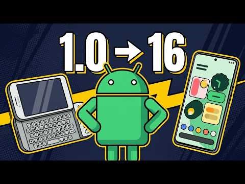 Every Android Version Explained — From Android 1.0 to Android 16 (2008–2025)