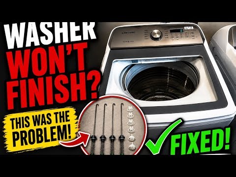Samsung Washer Won’t Finish Cycle? Bad Suspension Rods!