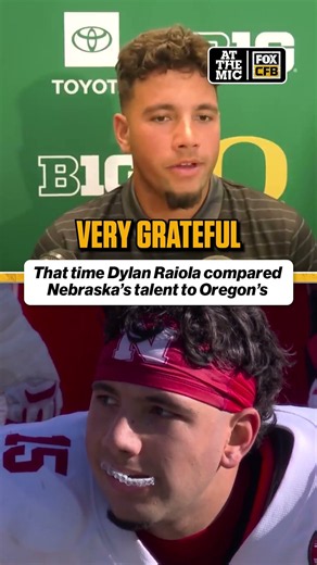 From cornfields to mountains for Oregon QB Dylan Raiola who takes on his former school this Saturday