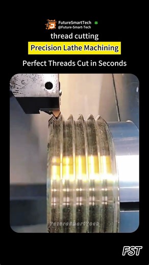 Perfect Threads Cut in Seconds | Precision Lathe Machining
