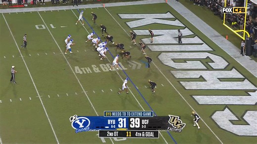 WHAT A FINISH IN DOUBLE OT @UCF_Football UPSETS NO. 2 BYU