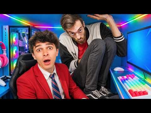 World's Tallest Man Tries To Fit Into Tiny Spaces! | Brent Rivera