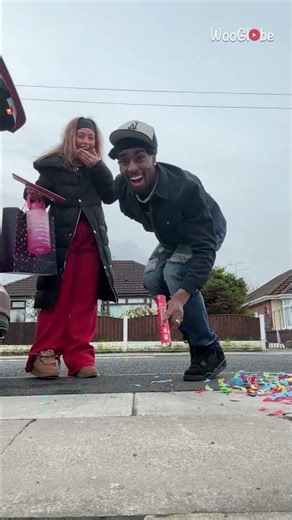 Prank Fail: Confetti Bomb Mishap During Valentine's Surprise || WooGlobe