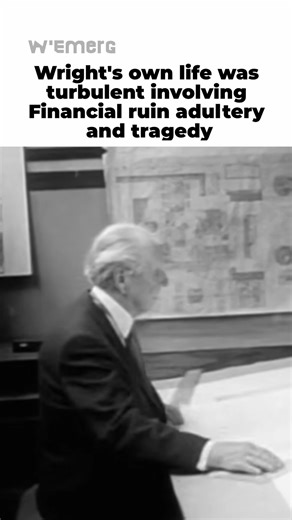 Frank Lloyd Wright's own life was turbulent involving Financial ruin adultery and tragedy. #architecture #design #america #newyork | City Architecture Gang