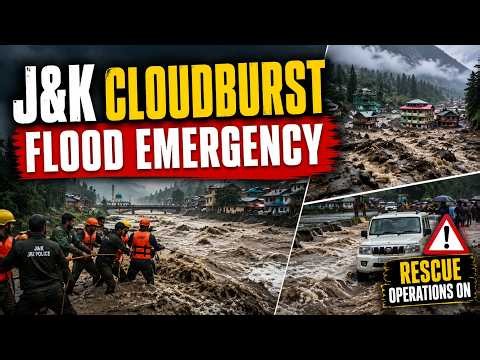 J&K Cloudburst: Floodwaters Sweep Through Poonch, Rajouri & Pahalgam | Rescue Ops On | India News