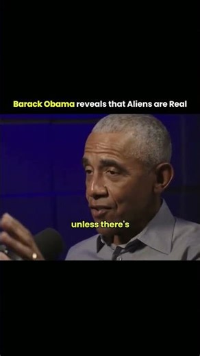 Former U.S. President Obama Revealed That Alien Is Real...........