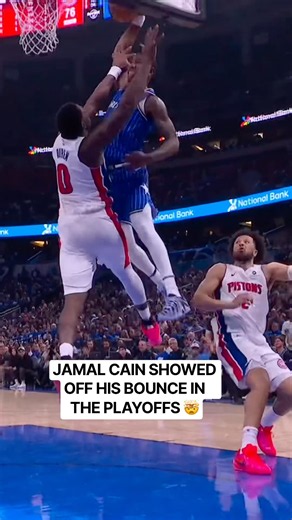 Jamal Cain had a meeting with the rim vs Detroit in the playoffs 😤