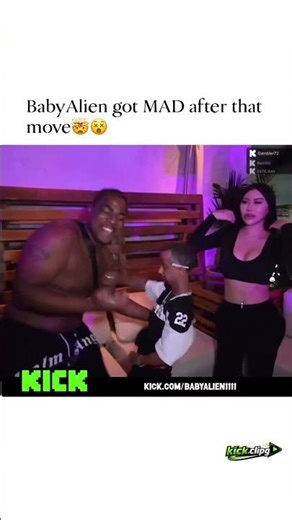 Babyalein got mad after that move #kick #usa #kickstreaming #usashorts
