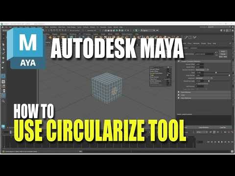 Autodesk Maya How To Use Circularize Tool