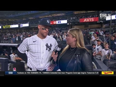 Aaron Judge after the series sweep vs. O's