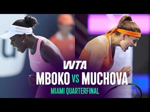 Victoria Mboko vs. Karolina Muchova | 2026 Miami Open Quarterfinals | WTA Match Highlights