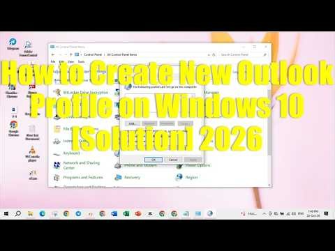 How to Create New Outlook Profile on Windows 10 [Solution] 2026